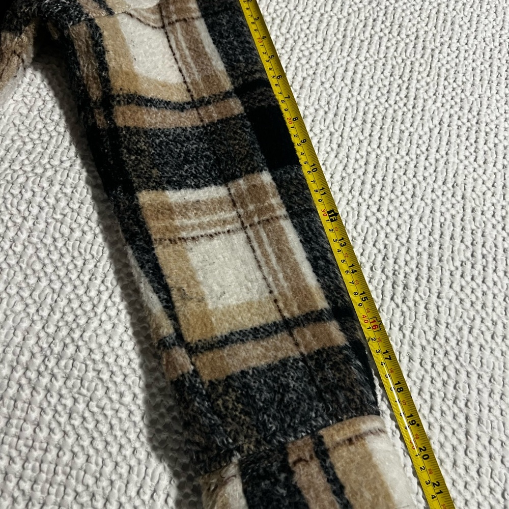 Design Lab Tan Cottagecore Plaid Barn Coat Casual Shacket size Large - Picture 13 of 13